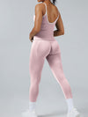 ZASUWA Female Stripes Seamless High-rise Short Tracksuit