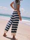 ZASUWA Female Sexy Contrast Color Stripes 2-Pieces Cover-up Without Bikini