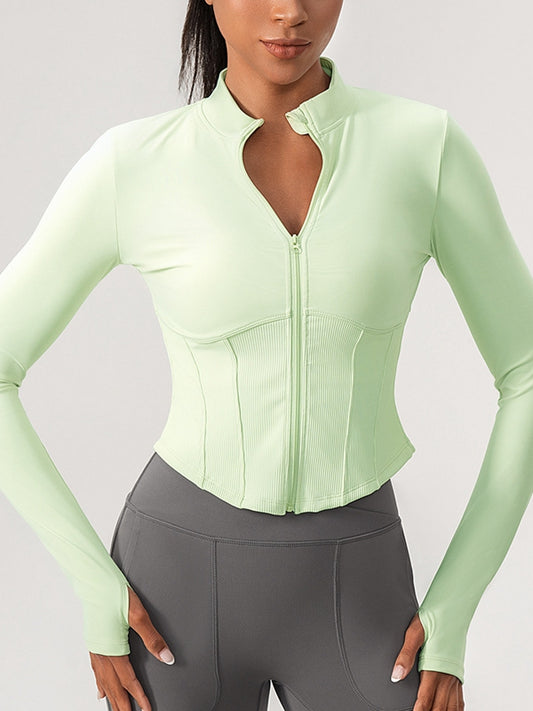 ZASUWA Female Corset Zipper Jacket