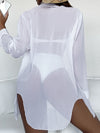 ZASUWA Female Sexy Sheer Mesh Without Bikini Set Swimwear Cover-up