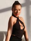 ZASUWA Female Hollow Out Backless Halter Tank