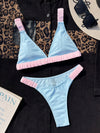 ZASUWA Female Sexy Contrast Color Bikini Set