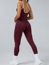 ZASUWA Female Stripes Seamless High-rise Short Tracksuit