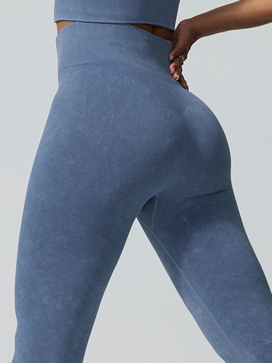 ZASUWA Female Tie Dye High-rise Leggings