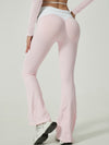 ZASUWA Female Contrast Color Flare High-rise Leggings