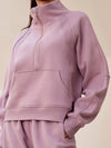 ZASUWA Female Pocket Zipper Casual Hoodie