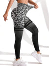 ZASUWA Female Leopard Print Ombre High-rise Leggings