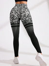 ZASUWA Female Leopard Print Ombre High-rise Leggings
