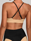 ZASUWA Female Contrast Color Cross Back Sports Bras