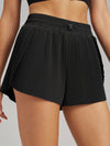 ZASUWA Female Pleated Pocket Quick Dry 2 in 1 Tennis Shorts