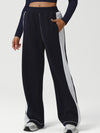 ZASUWA Female Contrast Color Stripes Pocket Pants