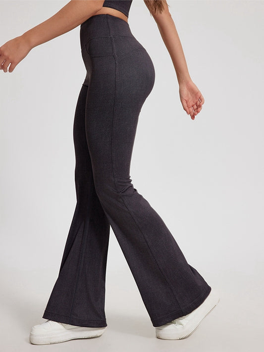 ZASUWA Female Faux Denim Quick Flare Leggings