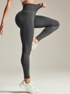ZASUWA Female Scrunch Bum Ribbed Leggings
