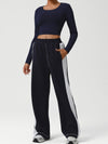 ZASUWA Female Contrast Color Stripes Pocket Tracksuit
