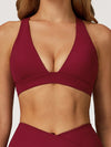 ZASUWA Female V Collar Cross Back Sports Bras