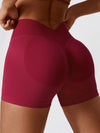 ZASUWA Female Sexy Deep V Back Scrunch Bum Shorts