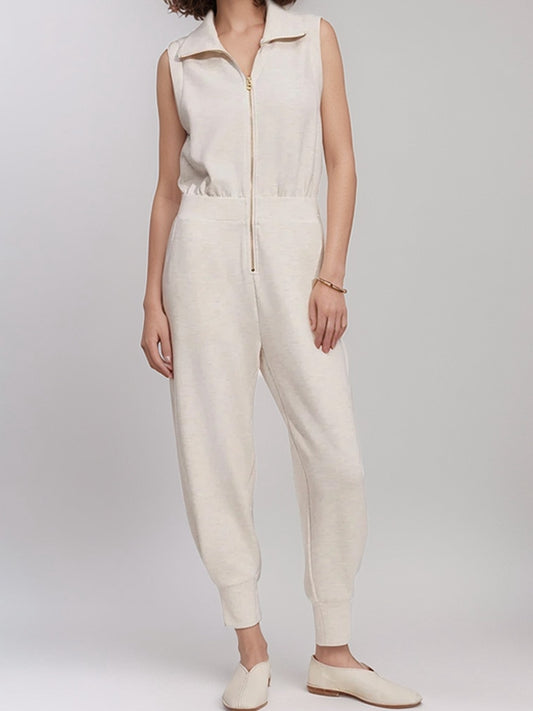 ZASUWA Female Sexy Pocket Zipper Casual Jumpsuit