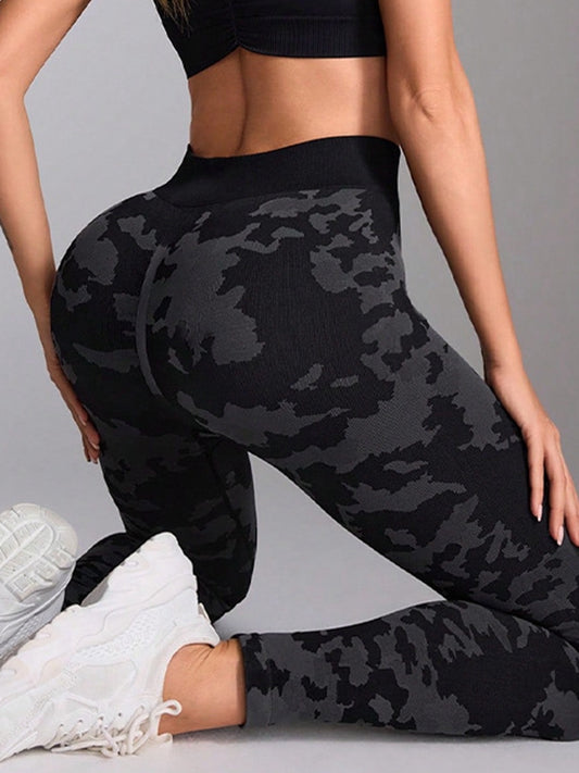 ZASUWA Female Seamless Camouflage Hot Booty Leggings