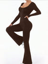 ZASUWA Female Long Sleeves Flare Jumpsuit