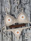ZASUWA Female Flower Hand-knitted Bikini Set
