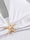 ZASUWA Female Unique Starfish Backless Mesh 2-Pieces Swimwear
