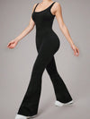ZASUWA Female Cross Back Flare Jumpsuit