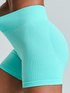 ZASUWA Female Ribbed Scrunch Bum Seamless Booty Gym Shorts