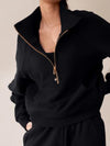 ZASUWA Female Pocket Zipper Casual Hoodie