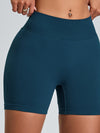 ZASUWA Female Ribbed Scrunch Bum Seamless Booty Gym Shorts