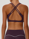 ZASUWA Female Big Heart Shape Cross Back Sports Bras