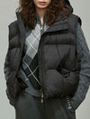 ZASUWA Female Pocket Zipper Warm With Hat Coat Vest