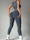 ZASUWA Female Denim Seamless Tracksuit