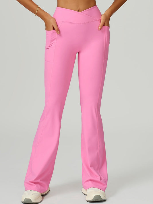 ZASUWA Female V shape-waist Flare Leggings