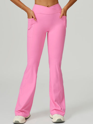 ZASUWA Female V shape-waist Flare Leggings