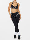 ZASUWA Female Stripes Backless Sports Bras