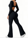 ZASUWA Female Long Sleeves Flare Jumpsuit