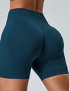 ZASUWA Female Ribbed Scrunch Bum Seamless Booty Gym Shorts