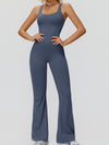 ZASUWA Female Cross Back Flare Jumpsuit