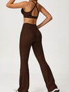 ZASUWA Female V Collar Cross Back V shape-waist Flare Tracksuit
