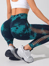 ZASUWA Female Hot Tie-dye Hollow Out Hot Booty Leggings