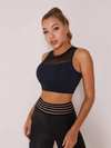 ZASUWA Female Mesh Stitching Yoga Bras
