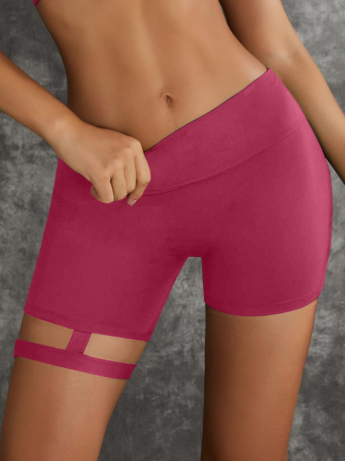 Unique Cut Out Pocket Mesh Scrunch Bum Leggings