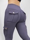 ZASUWA Female Pocket High-rise Cargo Style Leggings