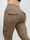 ZASUWA Female Pocket High-rise Cargo Style Leggings