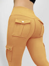 ZASUWA Female Pocket High-rise Cargo Style Leggings
