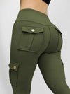 ZASUWA Female Pocket High-rise Cargo Style Leggings