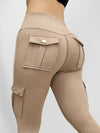 ZASUWA Female Pocket High-rise Cargo Style Leggings