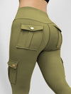 ZASUWA Female Pocket High-rise Cargo Style Leggings