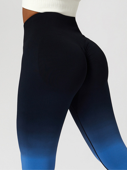 Fantasy Apple Plump Ombre Scrunch Bum Seamless Leggings