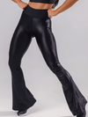 ZASUWA Female Spanx Faux Leather Flared Leggings